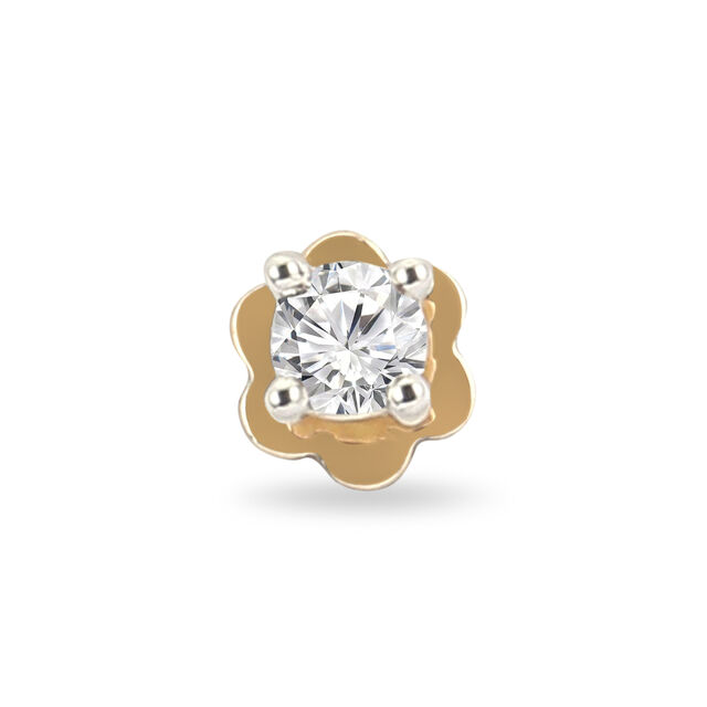 Tanishq 18 Karat Diamond Nose Pin for Women 3