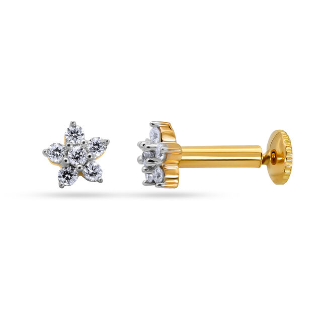 Dainty Floral Nose Pin 2