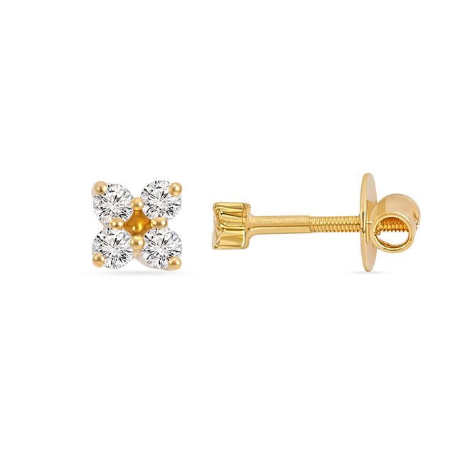 Tanishq 18KT Diamond Earrings for Women 2