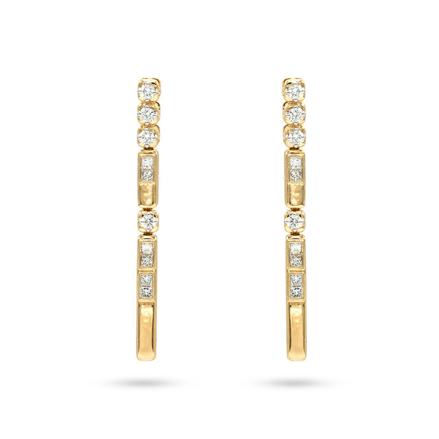 Serenade Gold Diamond Earring 