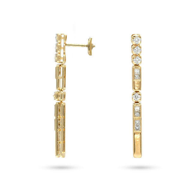 Serenade Gold Diamond Earring 2