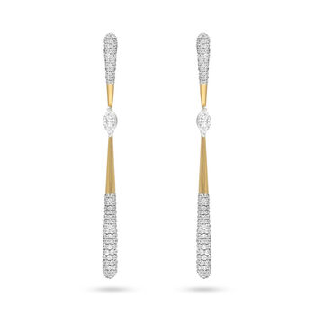 Dewdrop Diamond Cascade Earrings