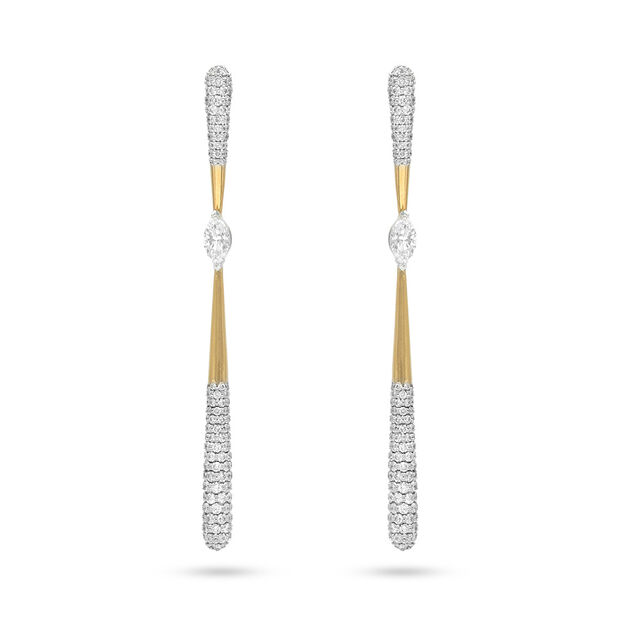 Dewdrop Diamond Cascade Earrings 