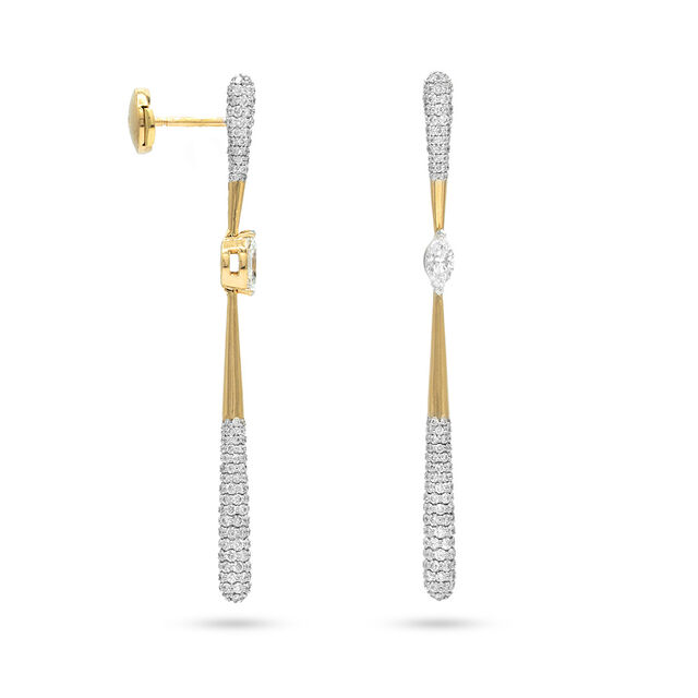 Dewdrop Diamond Cascade Earrings 3
