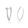 Dual Harmony Diamond Hoop Earrings 2