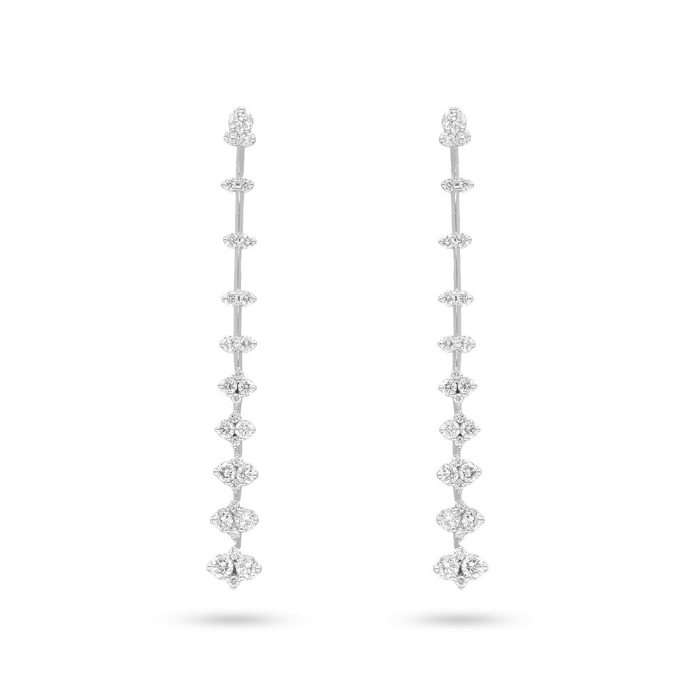 Tanishq white gold earrings discount