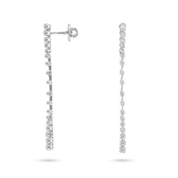 Whimsical Diamond Drop Earrings