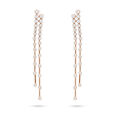 Rose-Gold Diamond Cascade Earrings 