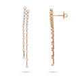 Rose-Gold Diamond Cascade Earrings 2