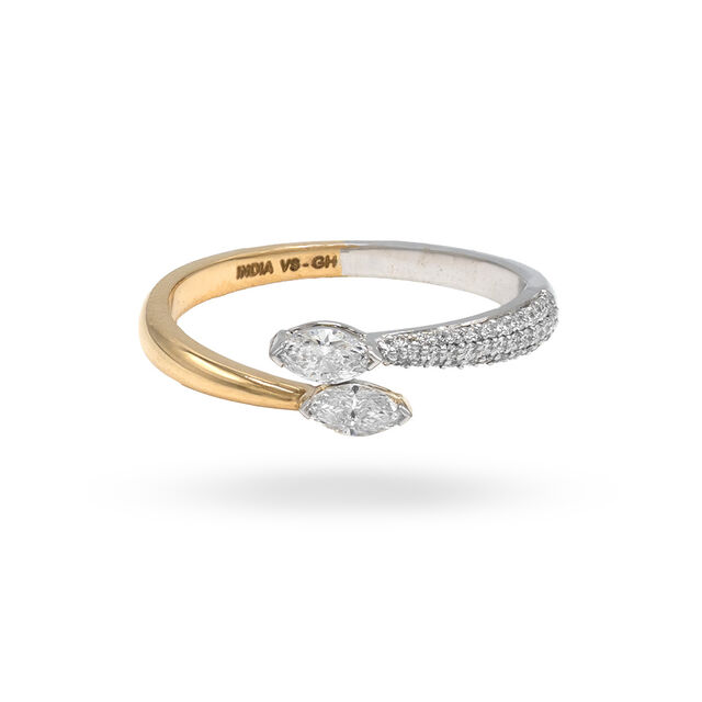 Dual Harmony Marquise Ring