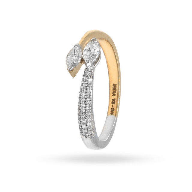 Dual Harmony Marquise Ring