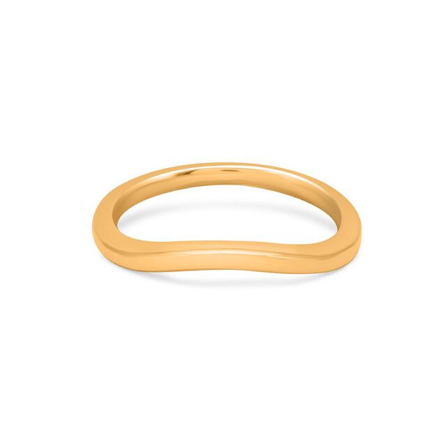 Curvilinear Harmony Gold Band 3