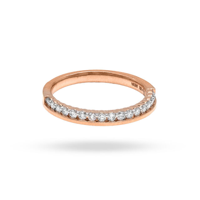Rose-Gold Diamond Harmony Ring
