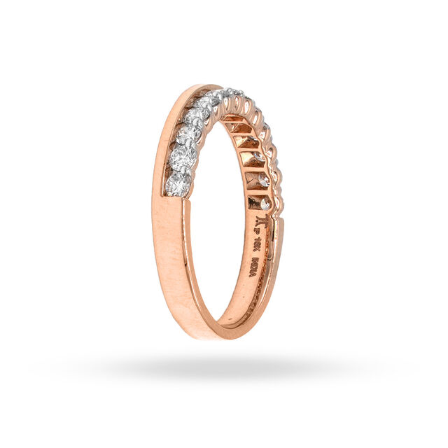 Rose-Gold Diamond Harmony Ring