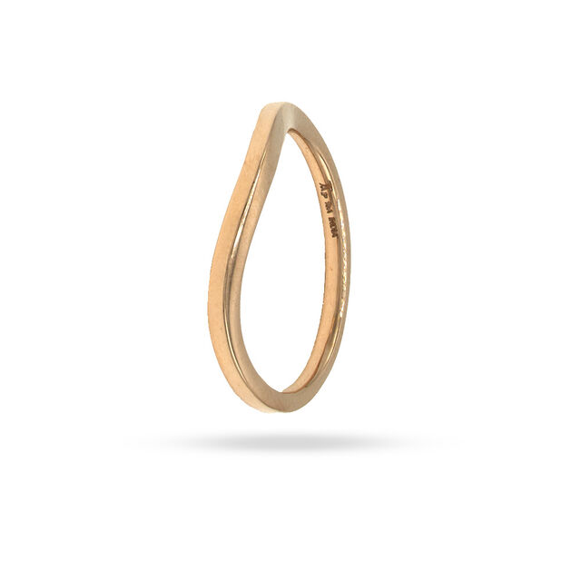 Sculpted Rose Gold Band 2