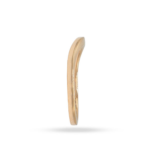 Sculpted Rose Gold Band 3