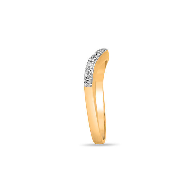 Gold Radiance Contour Band 