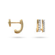 Diamond Line Huggie Earring 2