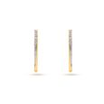Diamond Arc Hoop Earrings 2