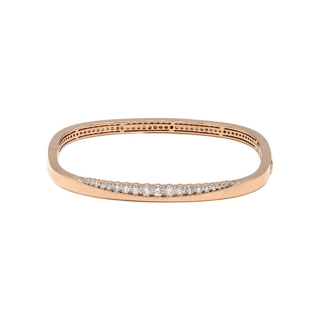 Serene Squircle Diamond Bangle 