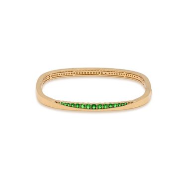 Gem Fusion White Gold Bangle