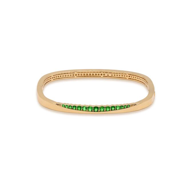 Gem Fusion White Gold Bangle 