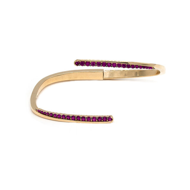 Gemstone Glimmer Open Bangle 2