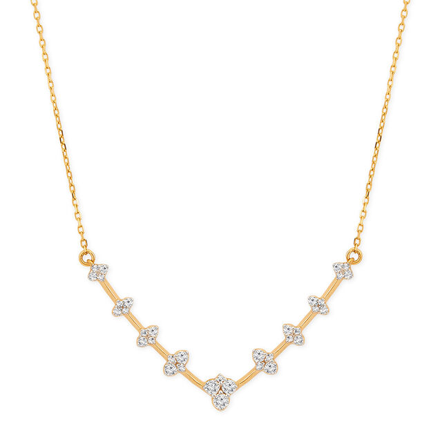 Tanishq 18KT Diamond Necklace for Women