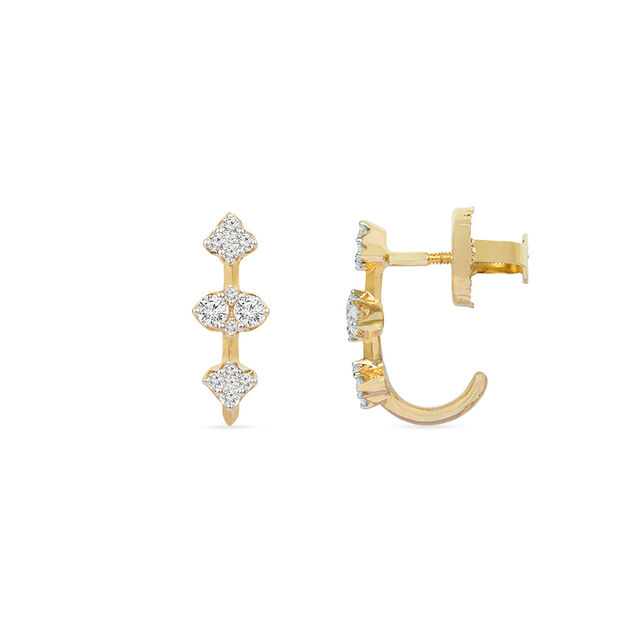 Tanishq 18KT Diamond Stud Earring for Women 3
