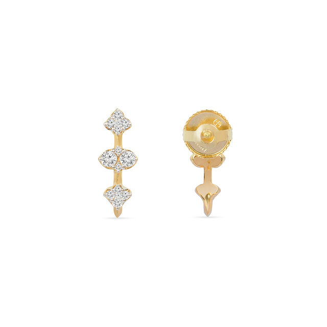 Tanishq 18KT Diamond Stud Earring for Women 4