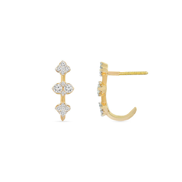 Tanishq 18KT Diamond Stud Earring for Women 5