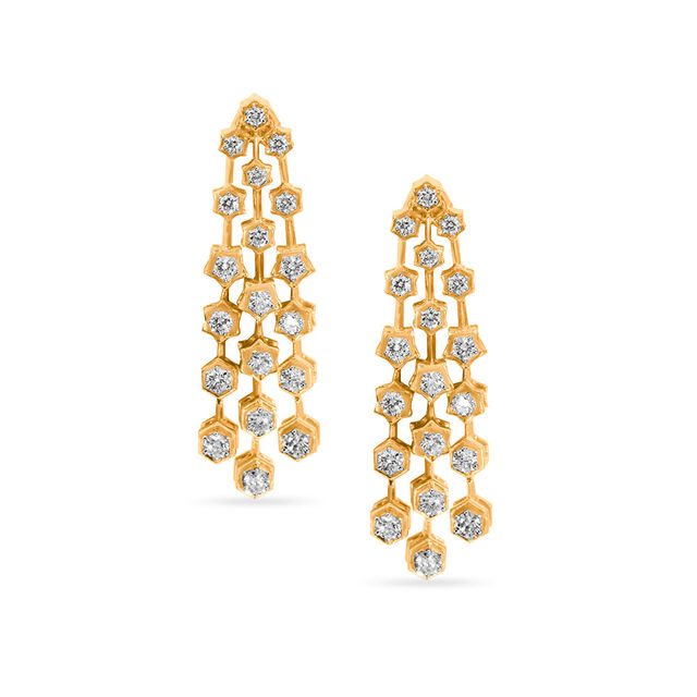 Tanishq Diamond Earrings 