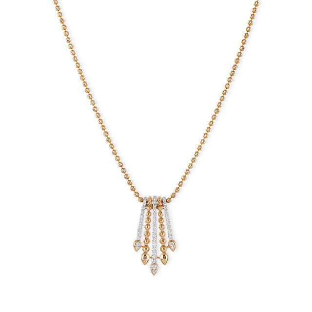 Tanishq 18KT Diamond Pendant with Chain for Women 2