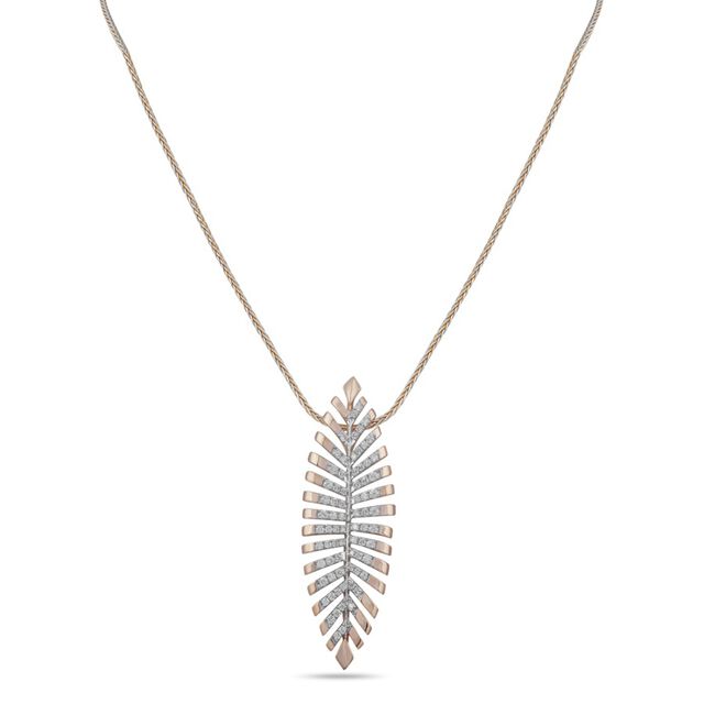 Tanishq Gold Pendant with Chain 