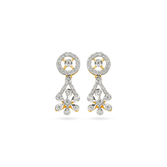 Tanishq 18 Karat Diamond Earrings for Women 