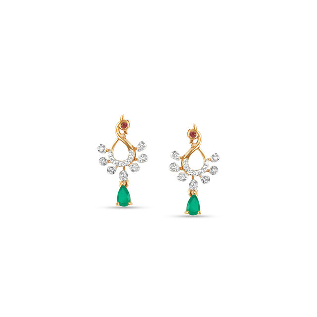 Tanishq 18 Karat Gold Earrings 