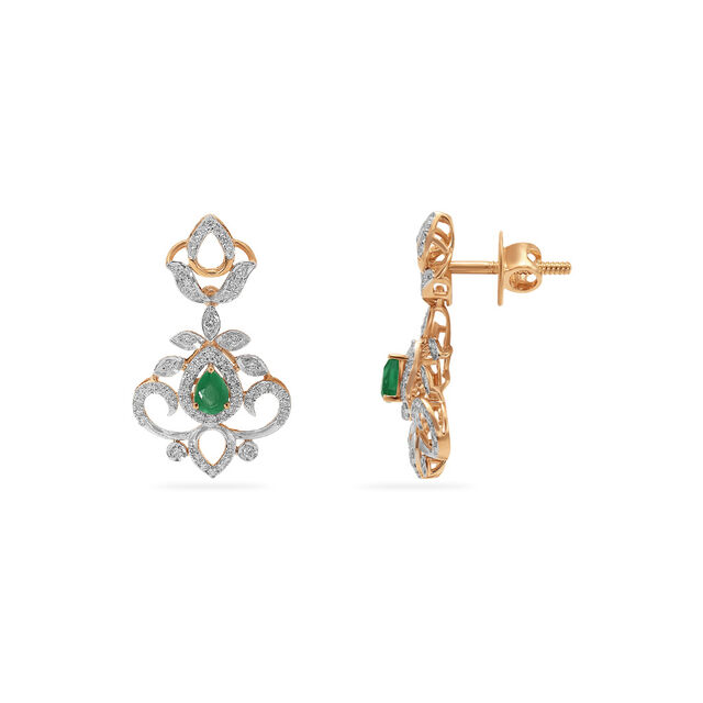 Elegant Emerald Diamond Drops 2