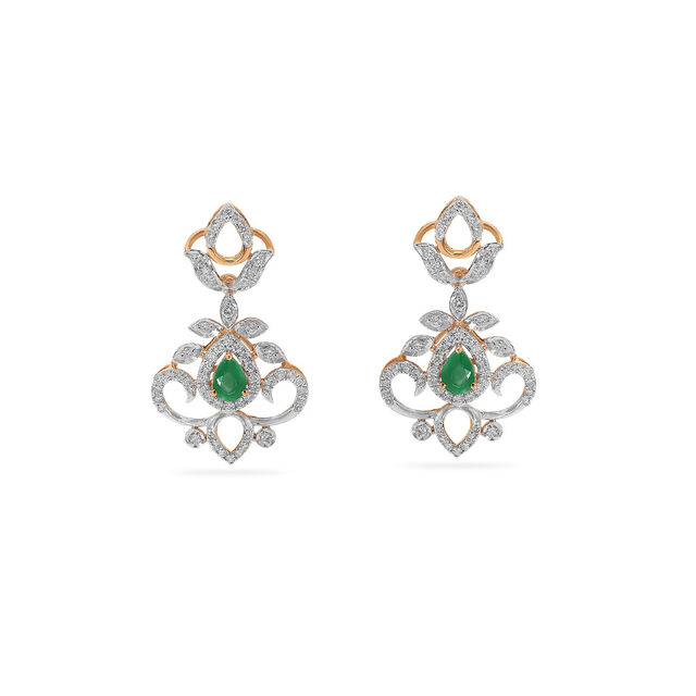 Elegant Emerald Diamond Drops 3
