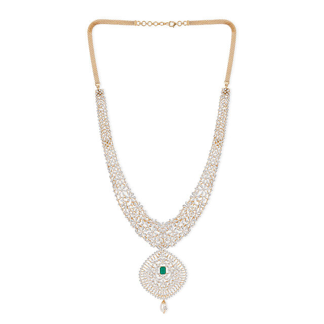 Tanishq 18KT Diamond Haaram for Women 