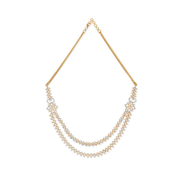 Tanishq 18KT Diamond Necklace for Women 