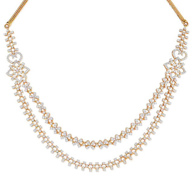 Tanishq 18KT Diamond Necklace for Women 2