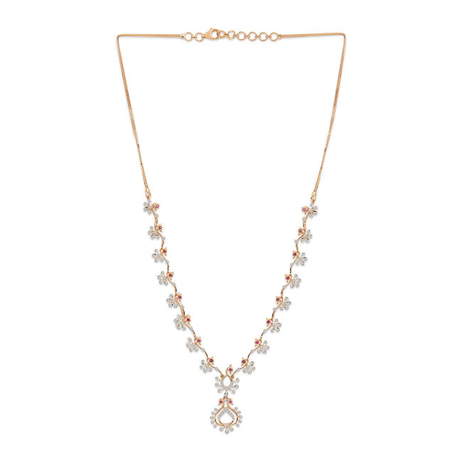 Tanishq 18KT Diamond Necklace for Women 