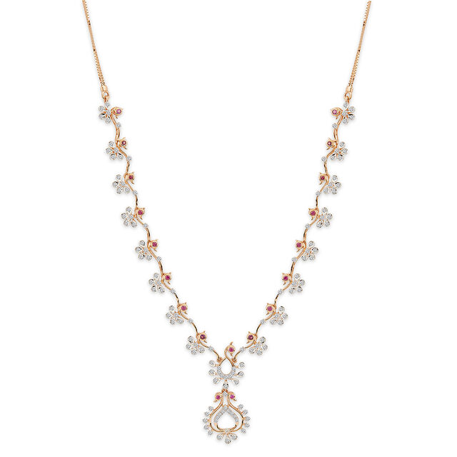 Tanishq 18KT Diamond Necklace for Women 2