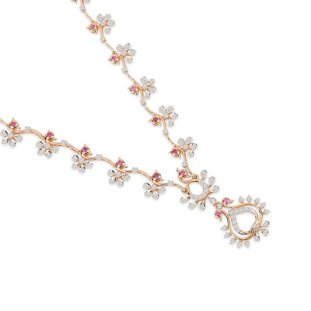 Tanishq 18KT Diamond Necklace for Women 3