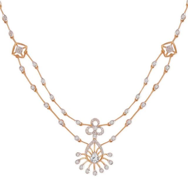 Tanishq 18KT Diamond Necklace 