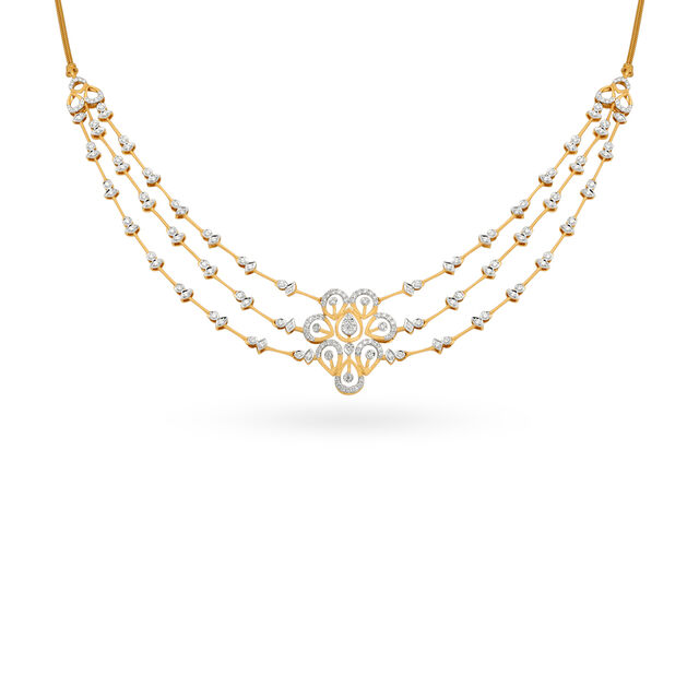 Tanishq 18KT Diamond Necklace for Women