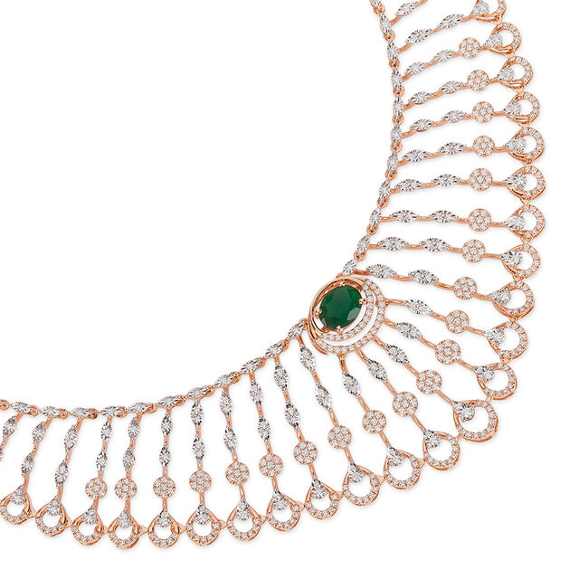 Tanishq 18KT Diamond Necklace for Women 