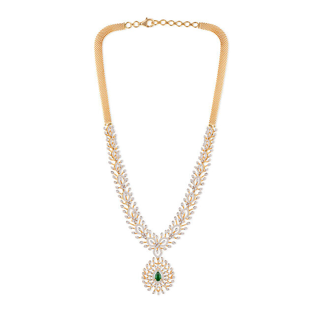 Tanishq 18KT Diamond Necklace for Women 