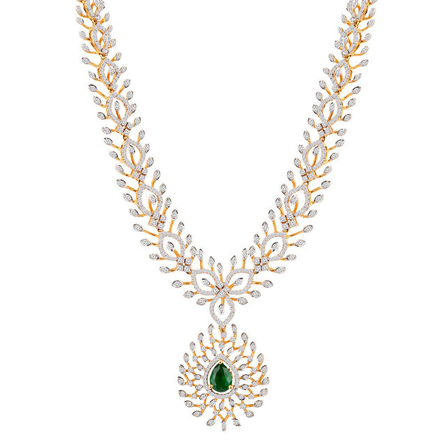 Tanishq 18KT Diamond Necklace for Women 2