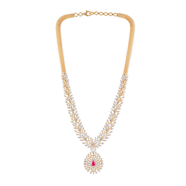 Tanishq 18KT Diamond Necklace for Women 5